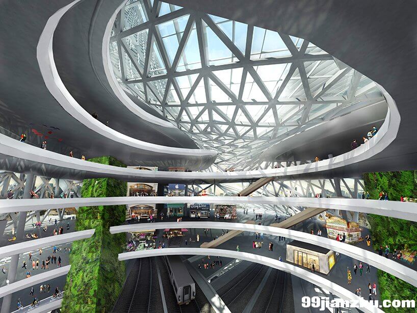 纽约的交通中心枢纽:城市合金塔