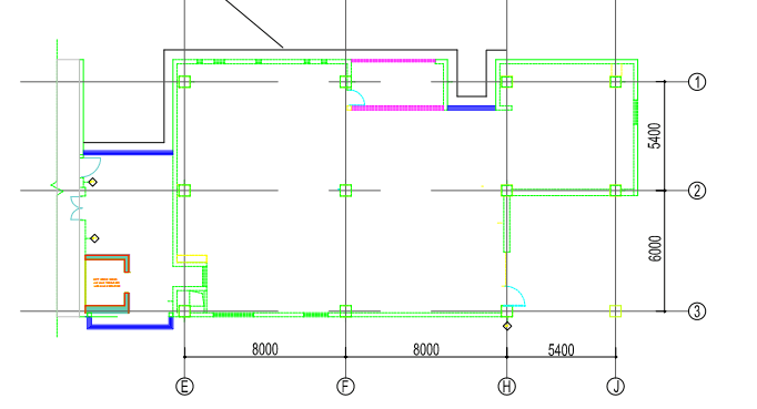 外墙搭设双排脚手架示意图