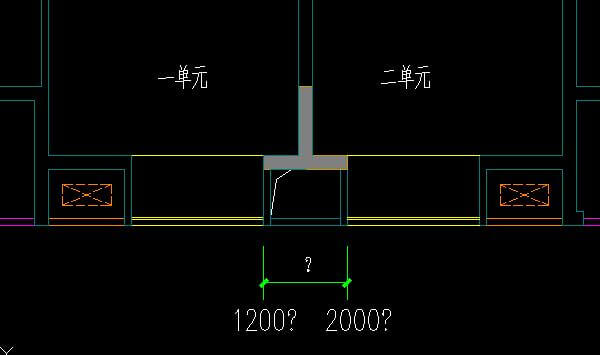 两单元，两户窗户之间最小的距离是多少？