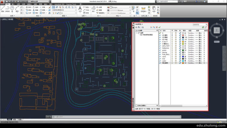 小清新建筑彩平图，CAD/AI/PS高效协同_1