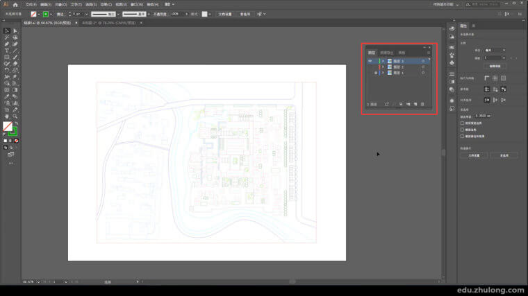小清新建筑彩平图，CAD/AI/PS高效协同_6