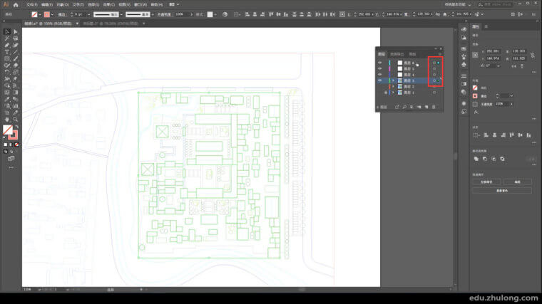 小清新建筑彩平图，CAD/AI/PS高效协同_11