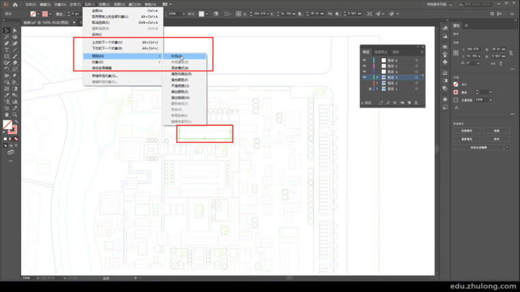 小清新建筑彩平图，CAD/AI/PS高效协同_10
