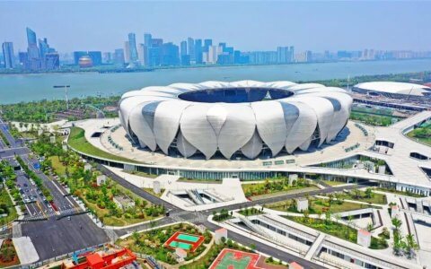 一睹位于钱塘江南岸的“大莲花”风采！